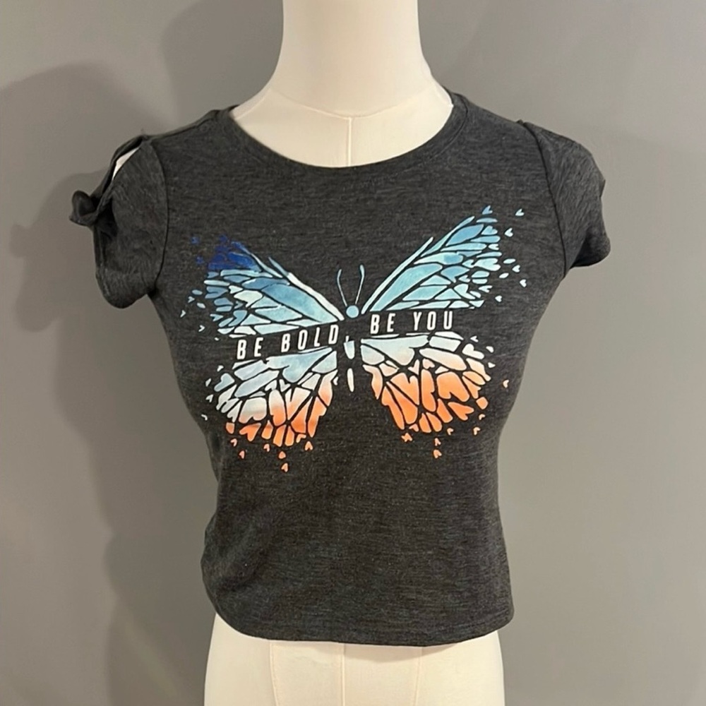 Like New Old Navy Active Charcoal Tee - Picture 4 of 16